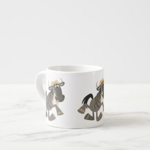 Cartoon Tap Dancing Wildebeest Espresso Mug