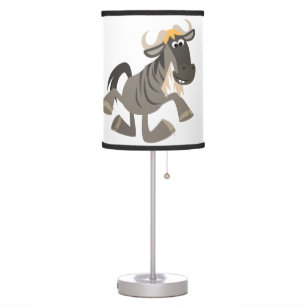 Cartoon Tap Dancing Wildebeest Table Lamp