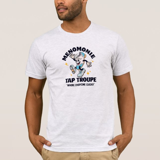Cartoon Tap Troupe Logo - Dark Font T-Shirt (Front)