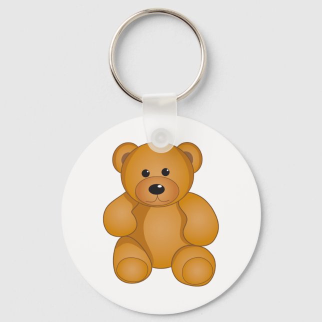 Cartoon Teddy Design Keychain (Front)