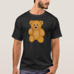 Cartoon Teddy Design T-shirt at Zazzle