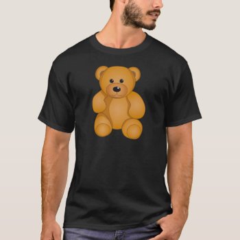 Cartoon Teddy Design T-shirt by karanta at Zazzle