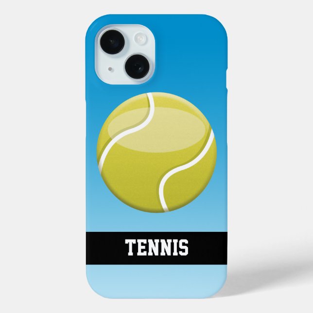 Cartoon Tennis Ball With Custom Text Case-Mate iPhone Case (Back)