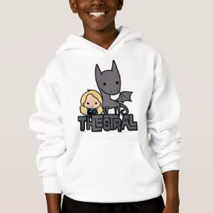 Cartoon Thestral and Luna Character Art Hoodie