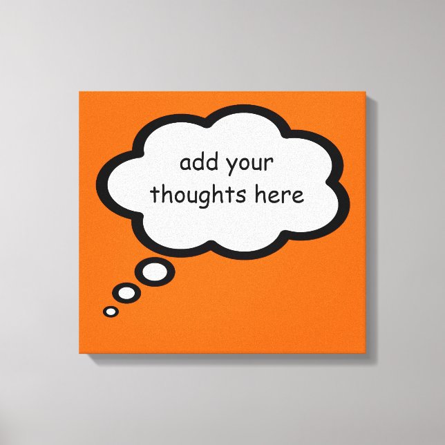 cartoon thoughts balloon decor (Front)