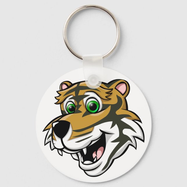 Cartoon Tiger Keychain (Front)