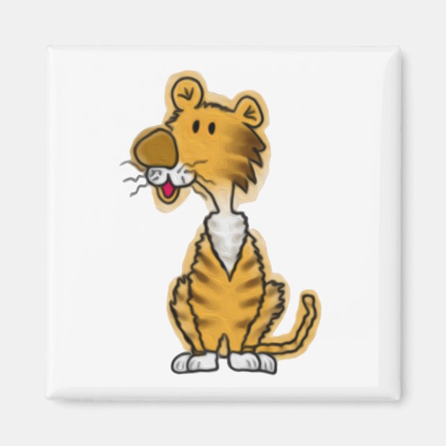 Cartoon Tiger Magnet (Front)
