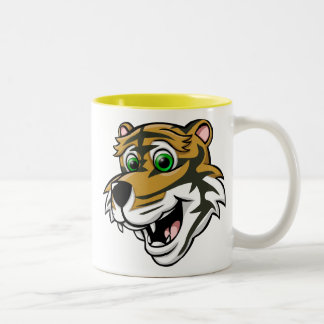 Cartoon Tiger Two-Tone Coffee Mug