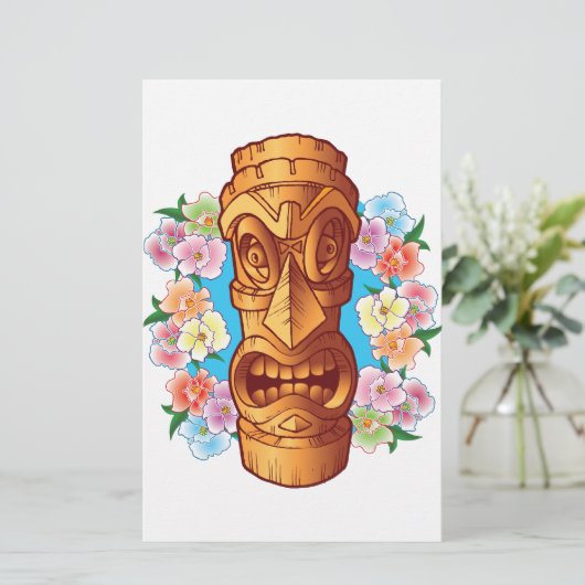 Cartoon Tiki Statue (Standing Front)