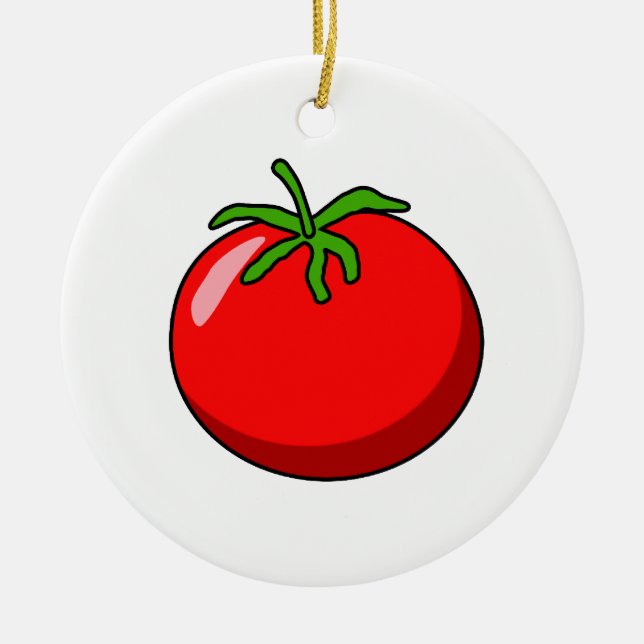 Cartoon Tomato Ornament (Front)