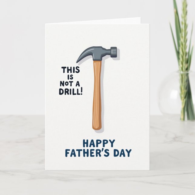 Cartoon Tool Fathers Day Card (Front)