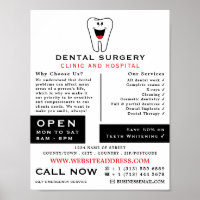 Cartoon Tooth Logo, Dentistry, Dentist Advertising