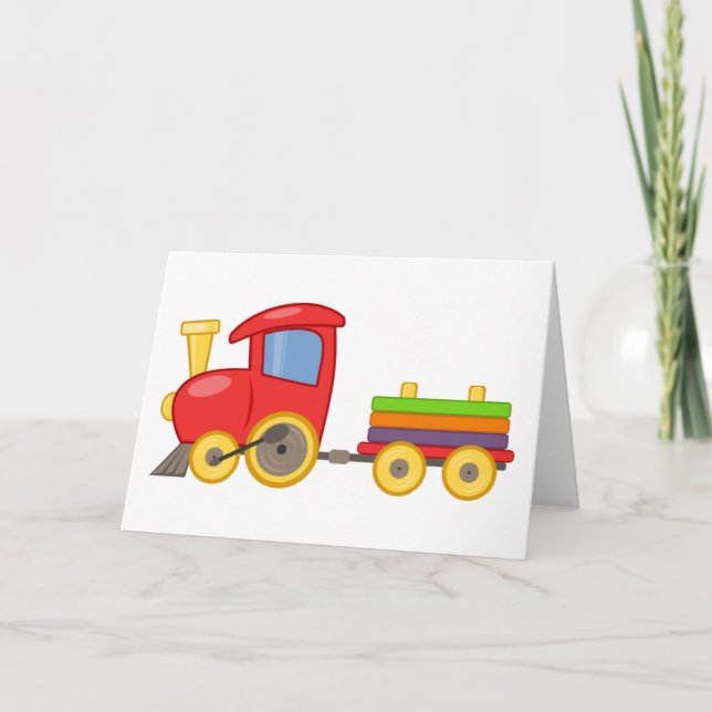 Cartoon Train Card (Front)