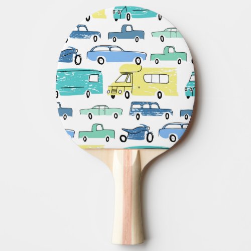 Cartoon Transport City Kids Fun Ping Pong Paddle