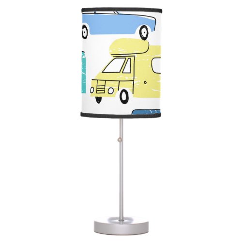 Cartoon Transport City Kids Fun Table Lamp