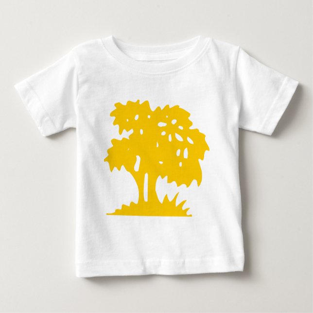 Cartoon Tree - Amber Baby T-Shirt (Front)
