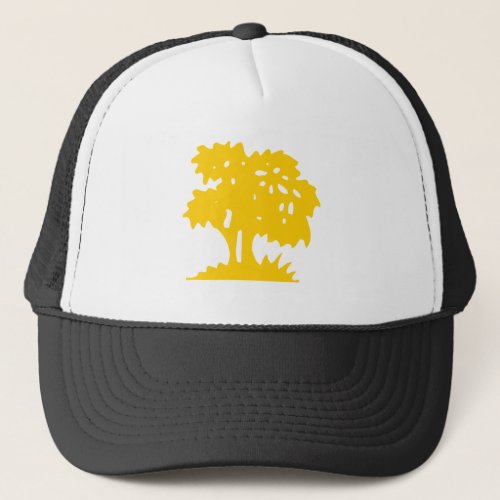 Cartoon Tree _ Amber Trucker Hat