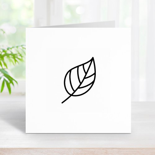 Cartoon Tree Leaf Loyalty Get One Free Coupon Card Rubber Stamp
