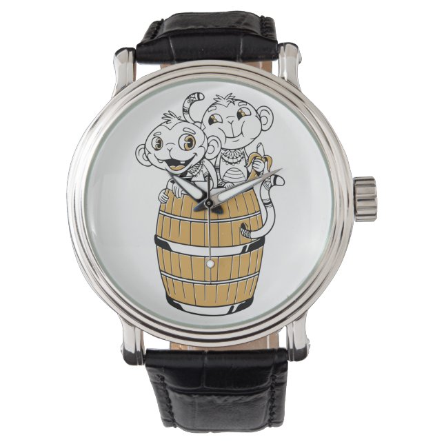 Cartoon tribal monkey watch (Front)