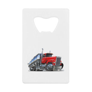 Cartoon truck credit card bottle opener