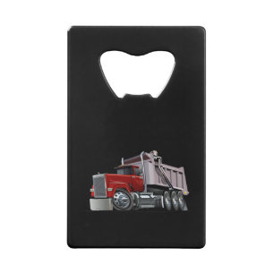 Cartoon truck credit card bottle opener