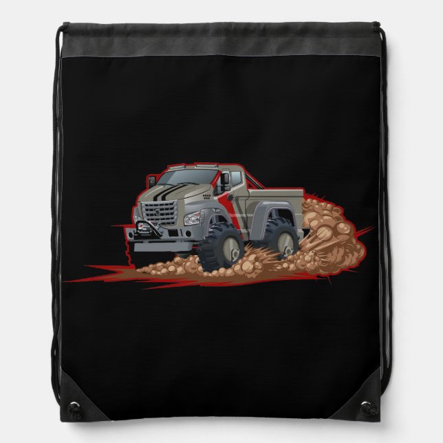 Cartoon truck drawstring bag (Front)