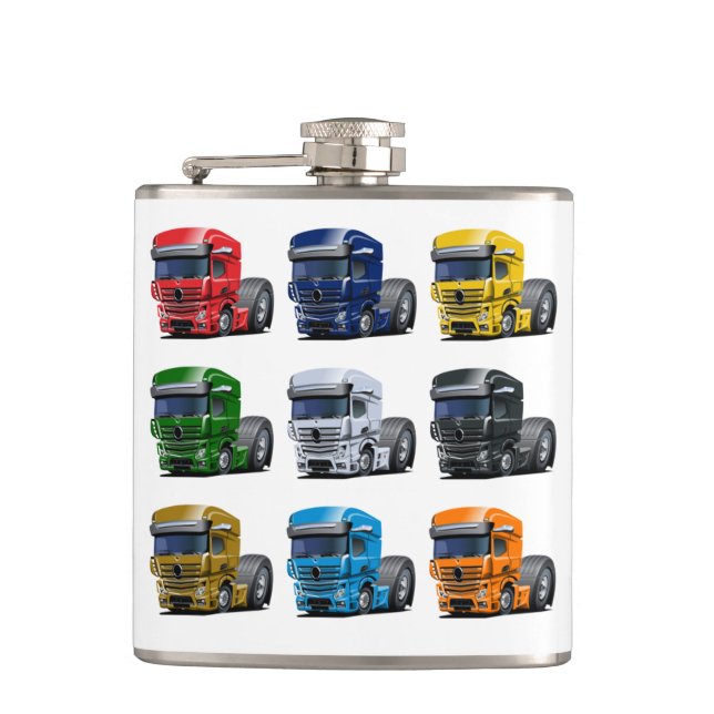 Cartoon truck flask (Front)