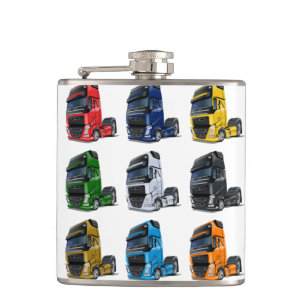 Cartoon truck flask