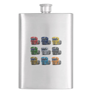 Cartoon truck flask