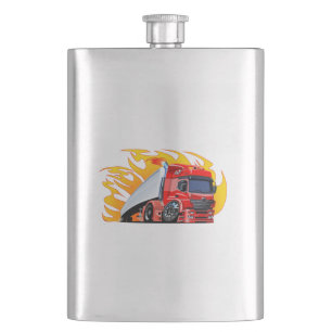 Cartoon truck flask