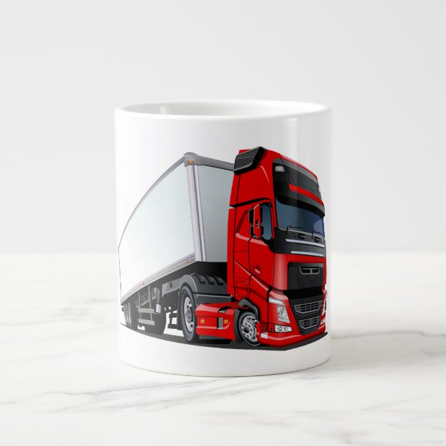 Cartoon truck giant coffee mug (Front)