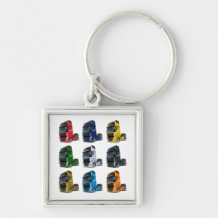 Cartoon truck keychain