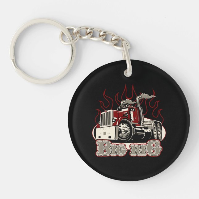 Cartoon truck keychain (Front)
