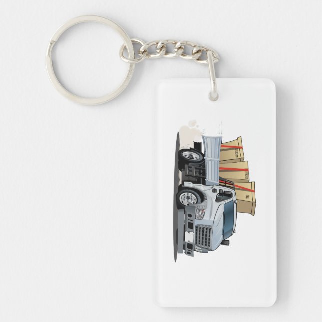 Cartoon truck keychain (Front)