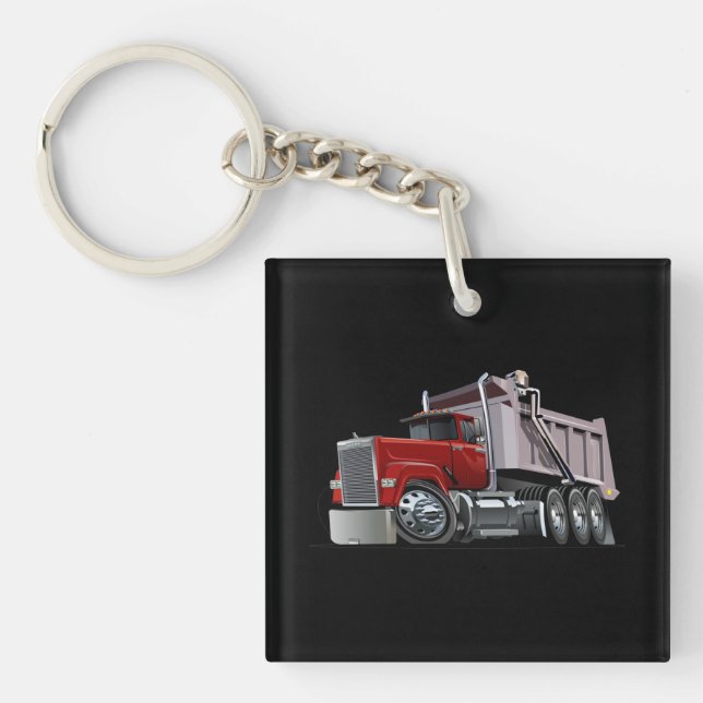 Cartoon truck keychain (Front)
