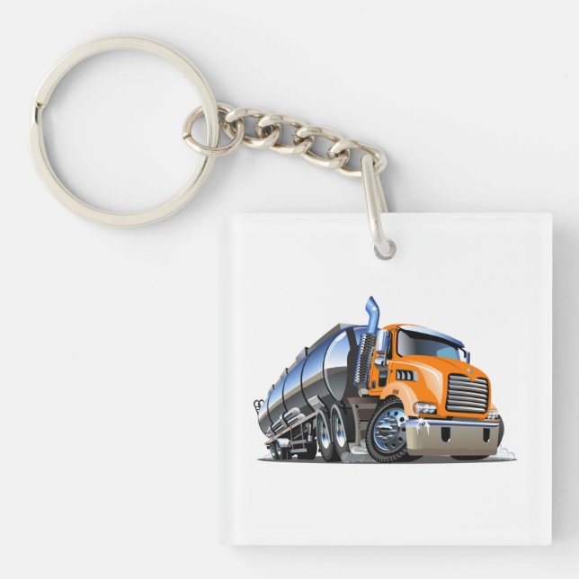 Cartoon truck keychain (Front)