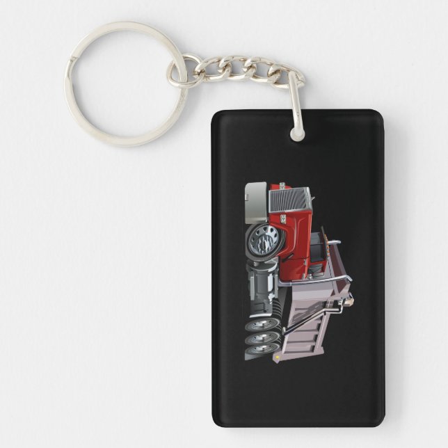 Cartoon truck keychain (Front)