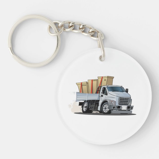 Cartoon truck keychain (Front)
