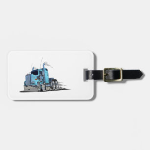 Cartoon truck luggage tag