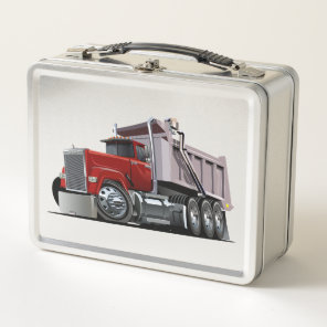Cartoon truck metal lunch box