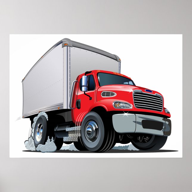 Cartoon truck poster (Front)