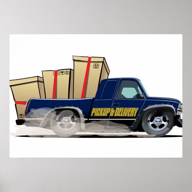 Cartoon truck poster (Front)