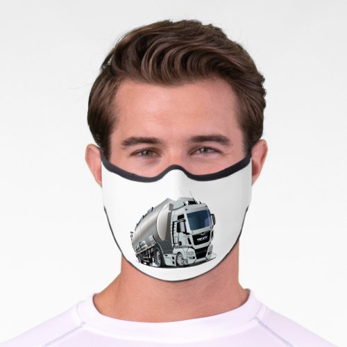 Cartoon truck premium face mask