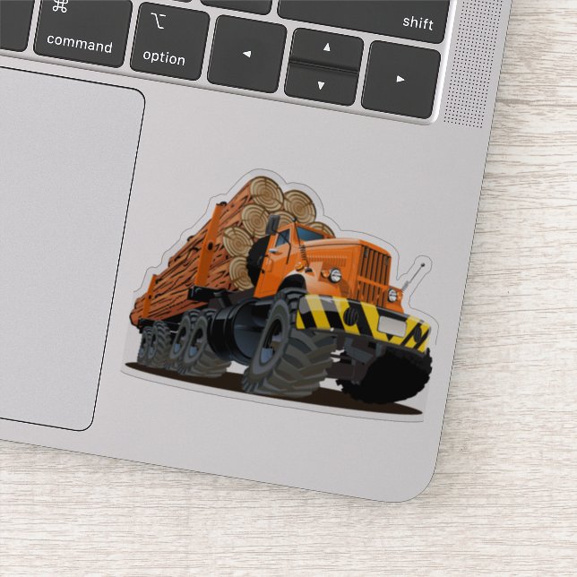 Cartoon truck sticker (Detail)