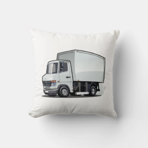 Cartoon truck throw pillow