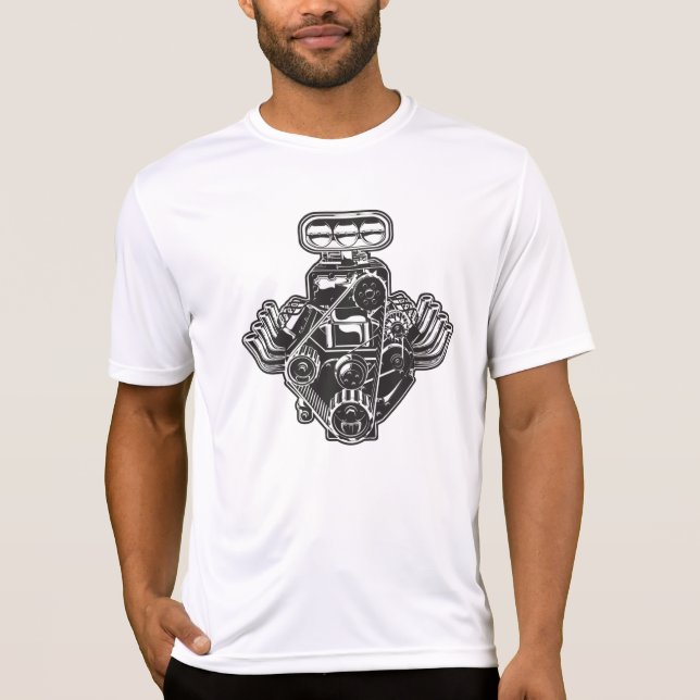 Cartoon turbo engine T-Shirt (Front)