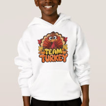 Cartoon Turkey -Playful Team Turkey T-Shirt Design