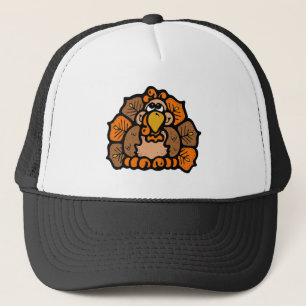 Cartoon Turkey Trucker Hat