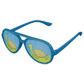 Cartoon Turtle Aviator Sunglasses (Angled)