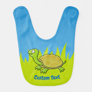 Cartoon Turtle Baby Bib